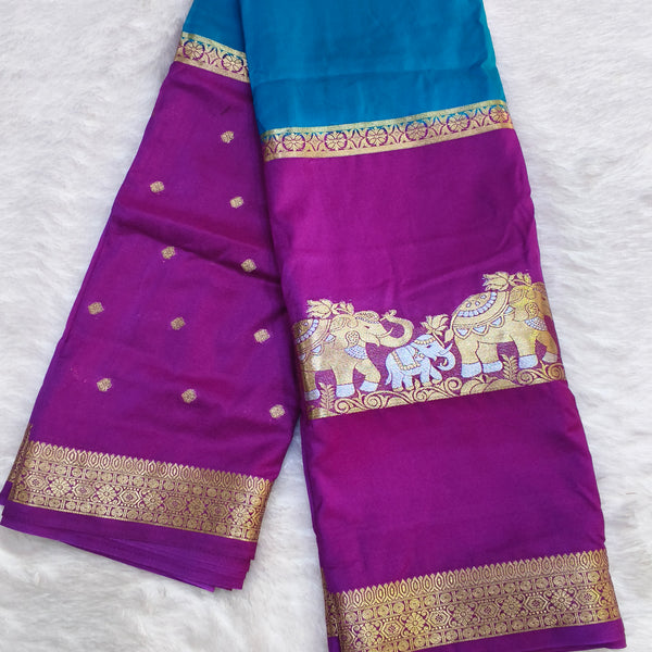 D18 CRAPE MYSORE SILK SAREE