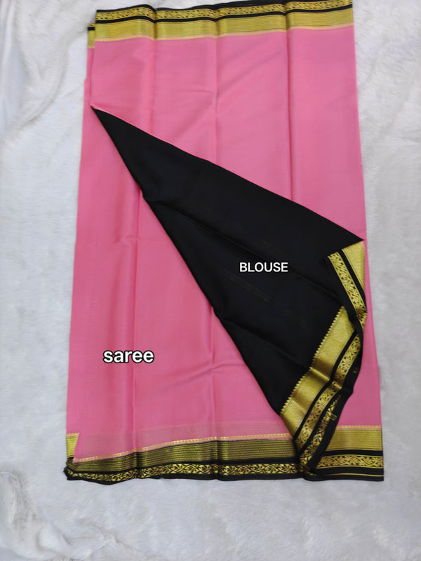ZO5 PURE CRAPE MYSORE SILK SAREE GSM