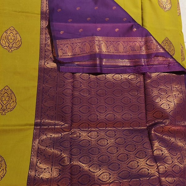 Kathan Silk Mustrad Butta Saree - D01