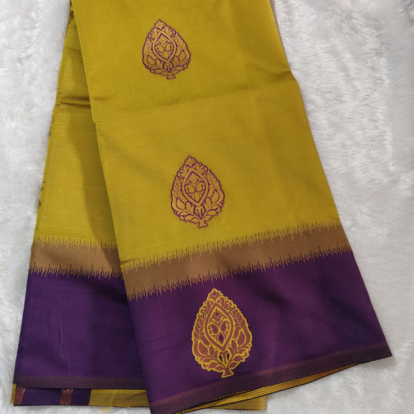 Kathan Silk Mustrad Butta Saree - D01
