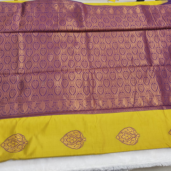 Kathan Silk Mustrad Butta Saree - D01