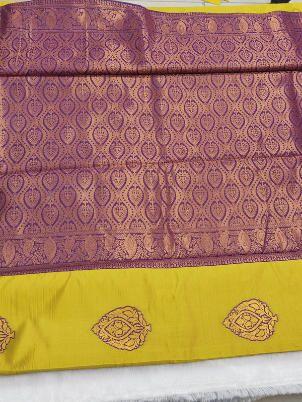 Kathan Silk Mustrad Butta Saree - D01