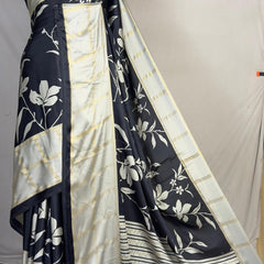 Azarak Satin Crape Black - K06