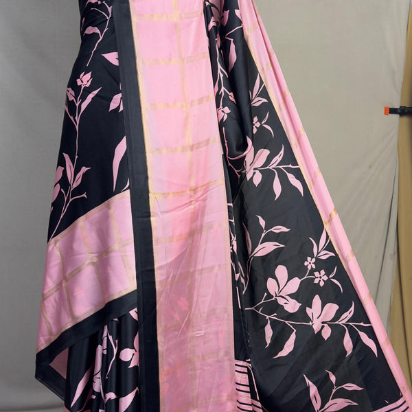 Azarak Satin Crape Black - K06