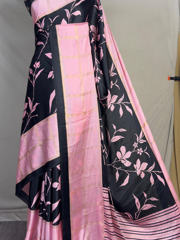 Azarak Satin Crape Black - K06