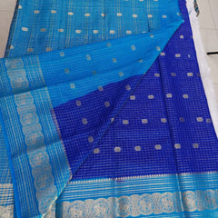B11 crape silk checks