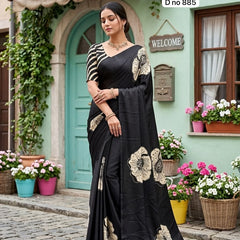 K16 Modal saree mirror work