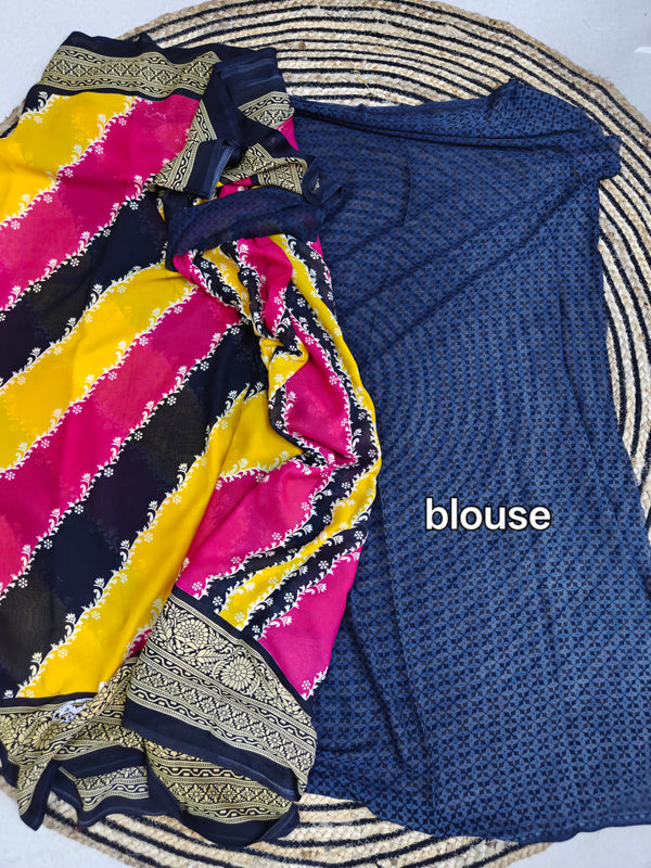 A08 synthetic saree