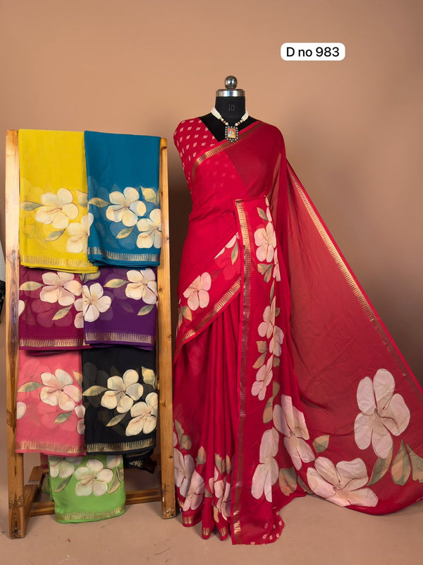 K15 mangalgiri Georgette