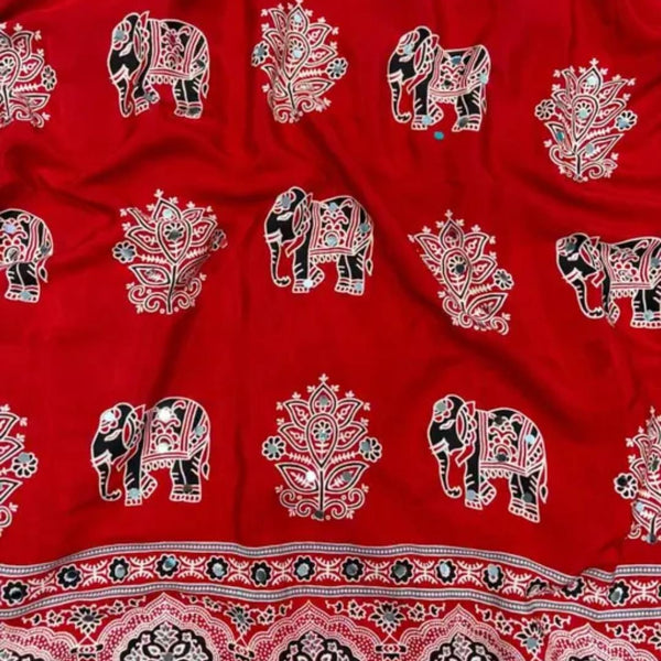 K20 MODAL silk MIRROR WORK