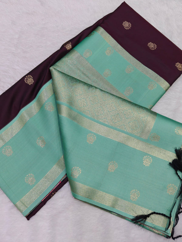 Vegan Soft Silk Sarees Choclate - B03