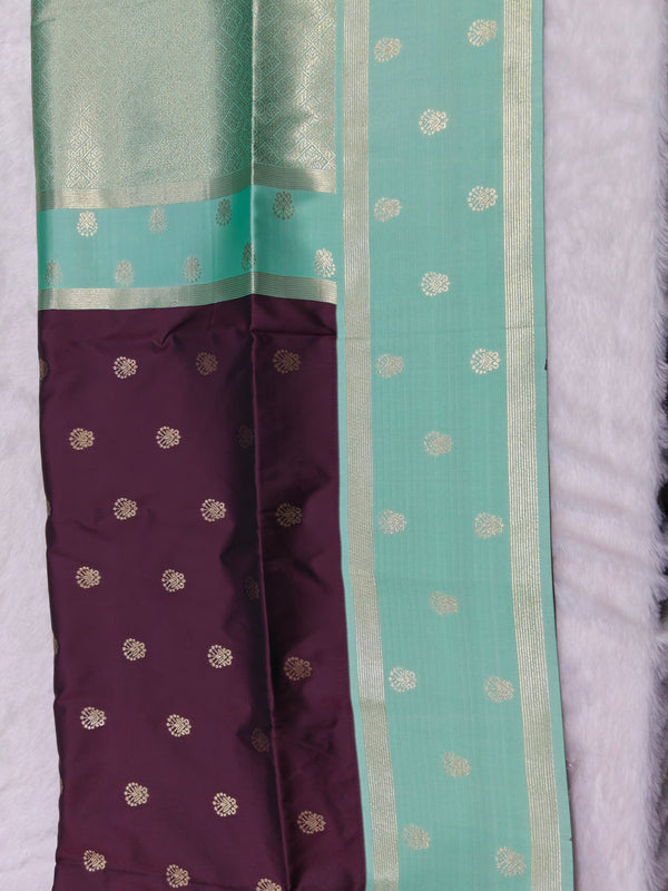 Vegan Soft Silk Sarees Choclate - B03