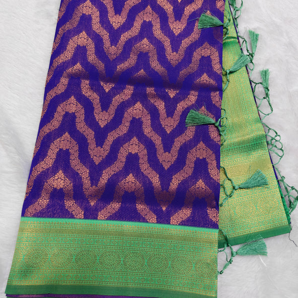 Kathan Silk Necklace Violet Colour - R01