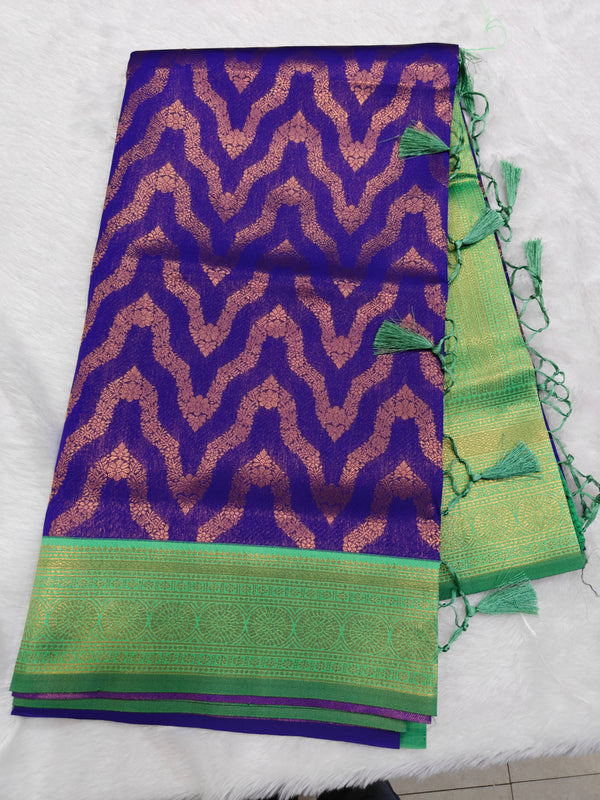 Kathan Silk Necklace Violet Colour - R01