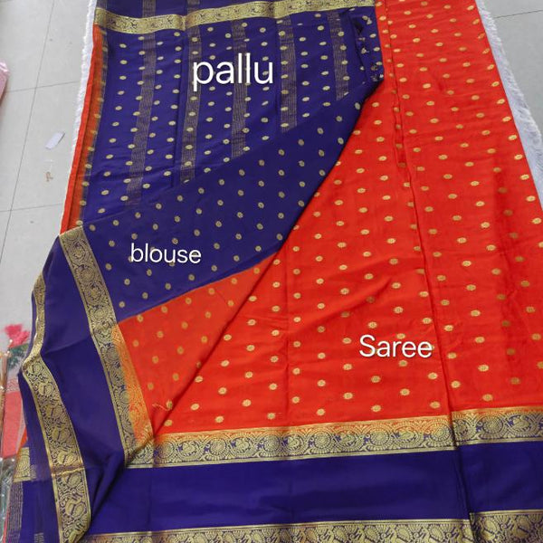 Anushree Saree Semi Crape Mysore Silk Saree - B05