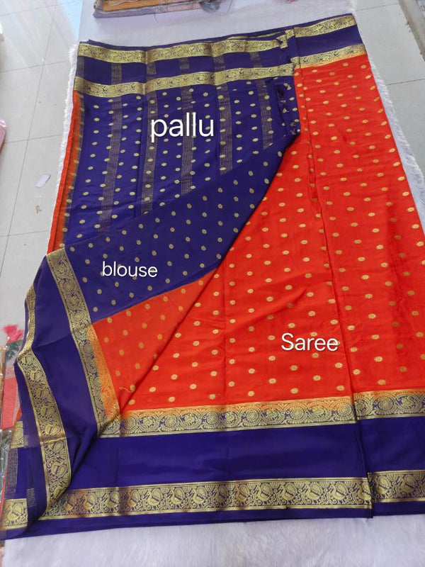 Anushree Saree Semi Crape Mysore Silk Saree - B05