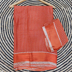 Georgette Viscose Saree With Satin Border - Z01