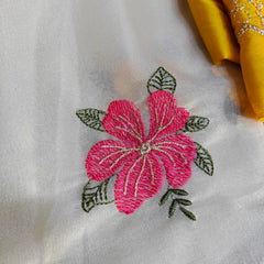 Rangoli Saree With Mirror Work - S01