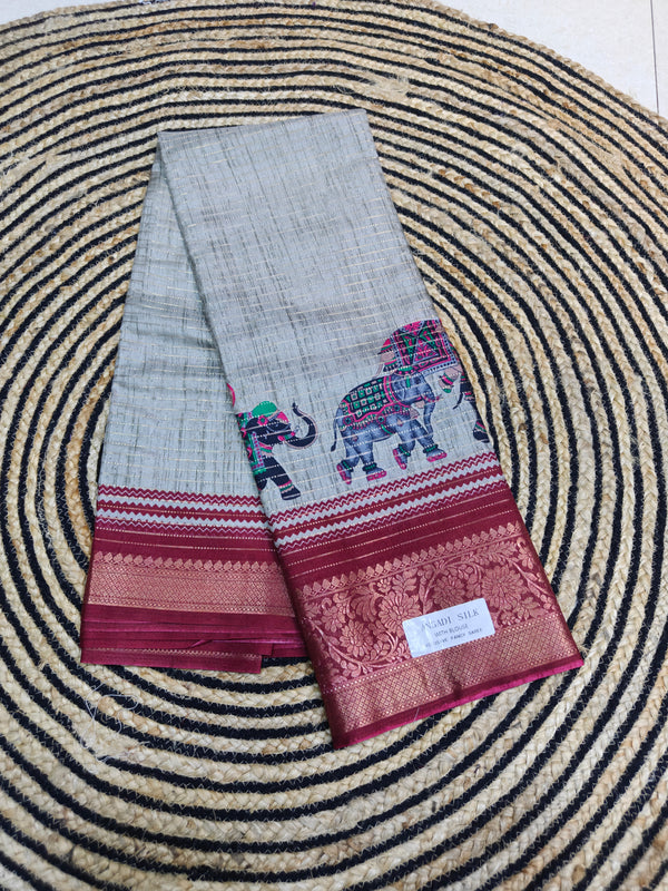 Dola Elephant Angadi Silk - A04