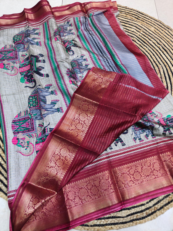 Dola Elephant Angadi Silk - A04