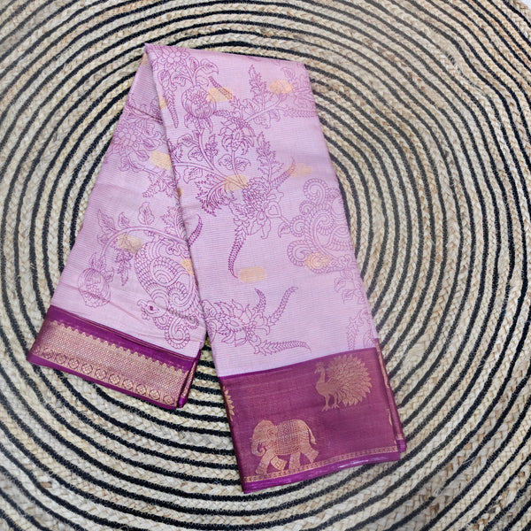 Kalamkari Dola Silk Saree - M01
