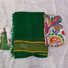 A09 SAREE WITH position print work BLOUSE