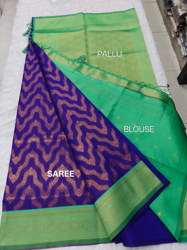 Kathan Silk Necklace Violet Colour - R01