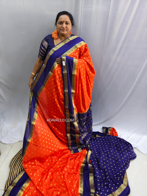 Anushree Saree Semi Crape Mysore Silk Saree - B05