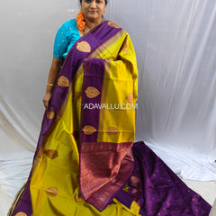 Kathan Silk Mustrad Butta Saree - D01