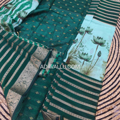 Lotus Georgette Crape Saree - A06