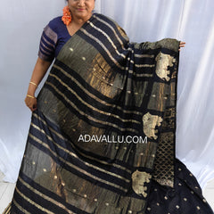 Viscose Elephant Saree - J09