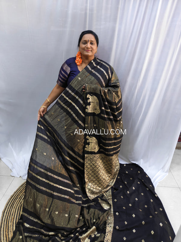 Viscose Elephant Saree - J09