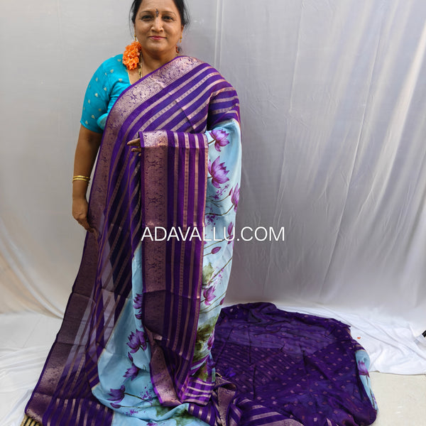 Lotus Georgette Crape - A07