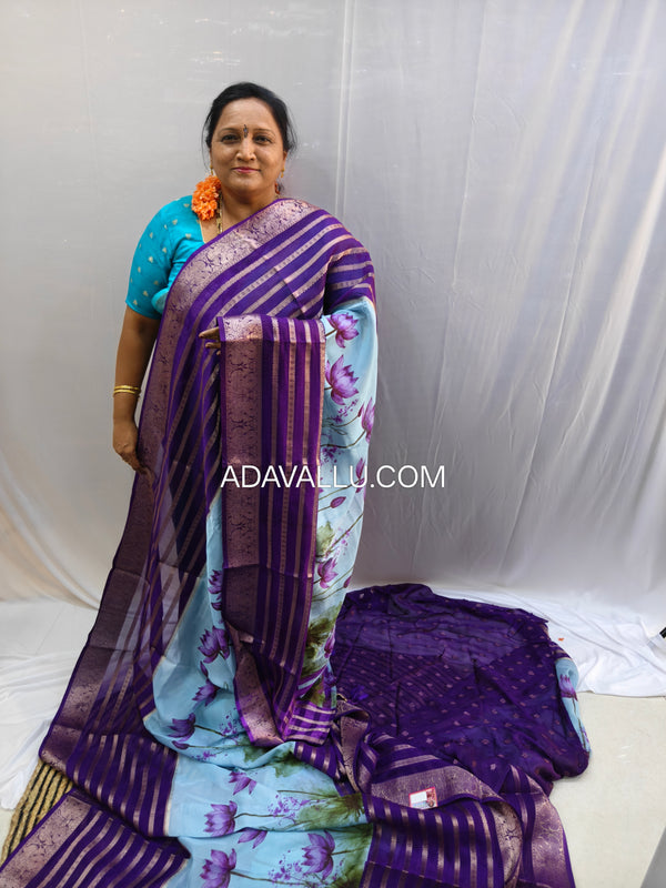 Lotus Georgette Crape - A07