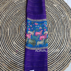 Pichwai Design Georgette Panel - J11