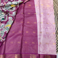 Kalamkari Dola Silk Saree - M01