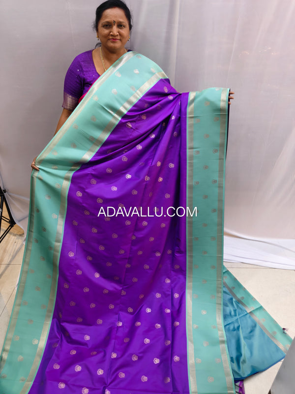 Vegan Soft Silk Sarees Choclate - B03