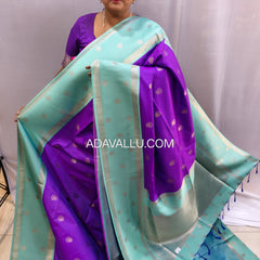 Vegan Soft Silk Sarees Choclate - B03