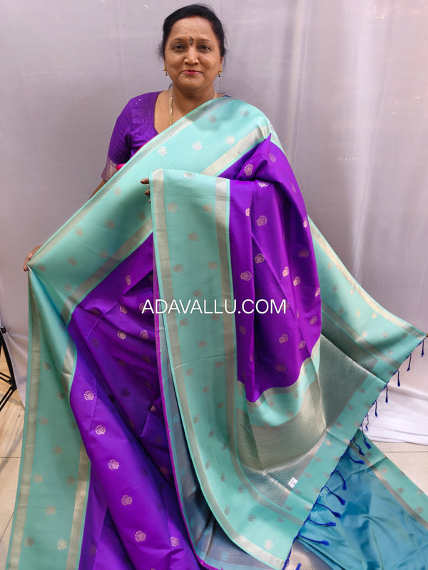 Vegan Soft Silk Sarees Choclate - B03