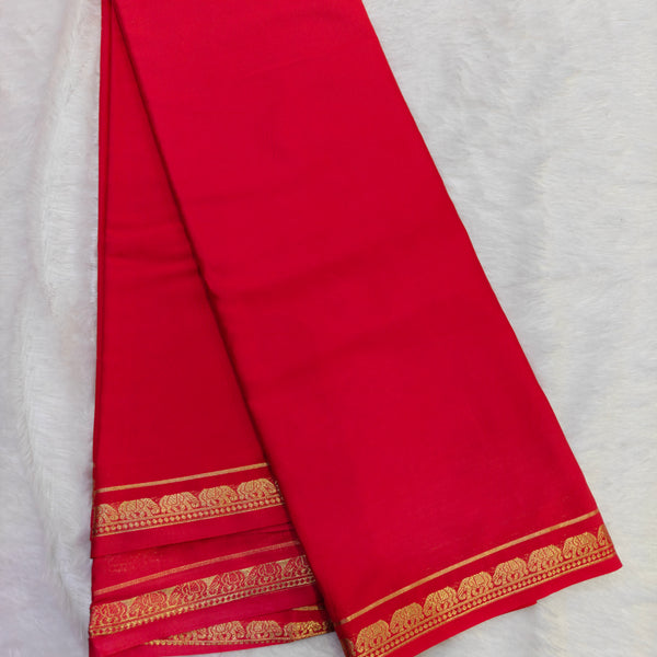 Art Semi Crape Mysore Silk Saree - B06