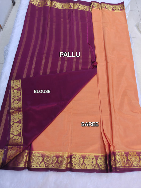 D10 CRAPE MYSORE SILK SAREE