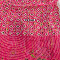Z24 orgaza silk work saree