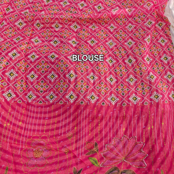 Z24 orgaza silk work saree