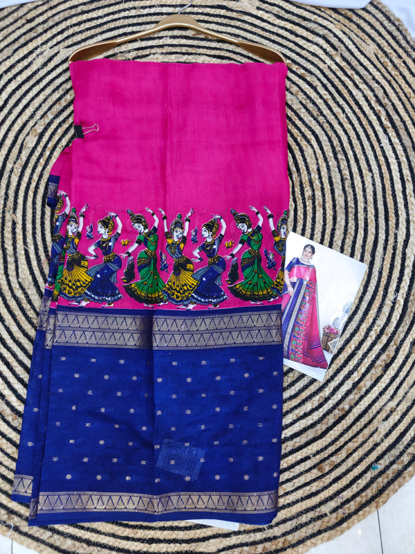Z04 kalamkari dola silk
