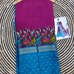 Z04 kalamkari dola silk