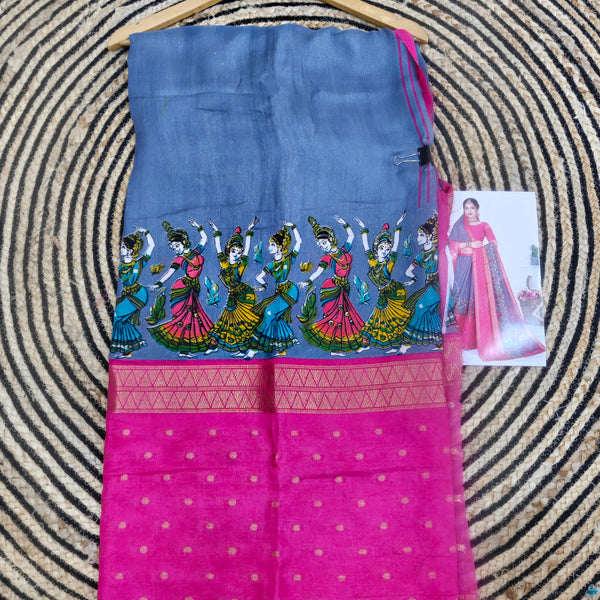 Z04 kalamkari dola silk