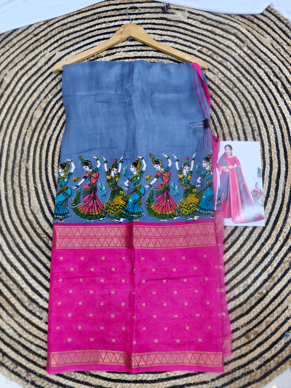 Z04 kalamkari dola silk