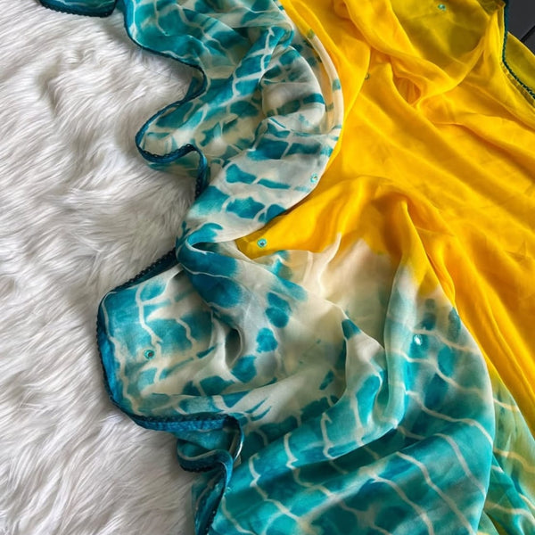K21 soft Georgette celebrity inspired sarees