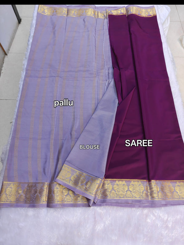 D10 CRAPE MYSORE SILK SAREE