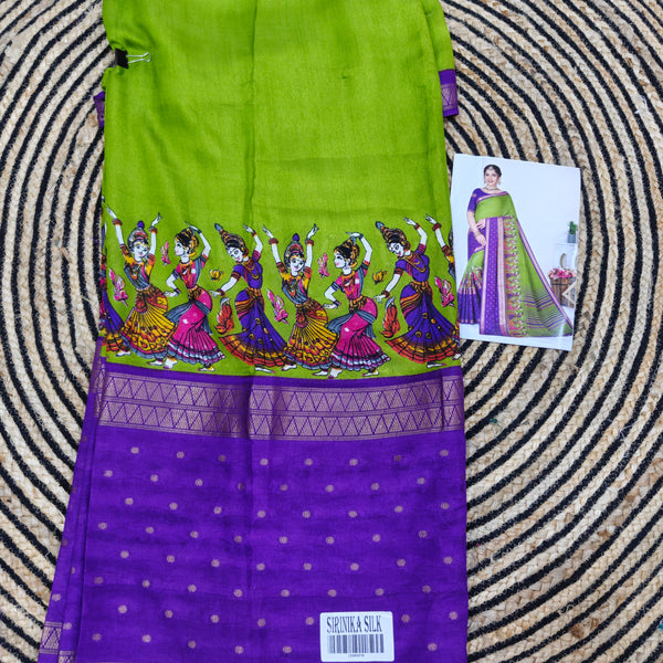 Z04 kalamkari dola silk